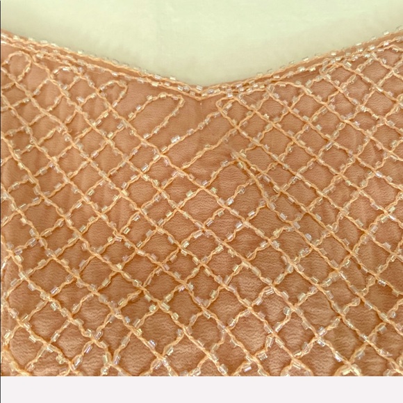 NWT Adorable Champagne Blush Tulle Dress - Picture 3 of 5